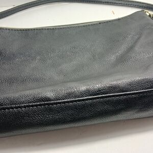 Elegant Black Leather Shoulder Bag